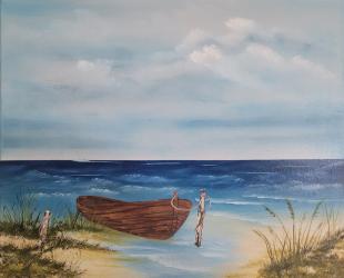 Boot am Strand